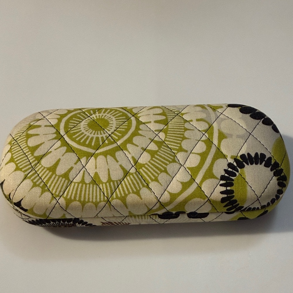 Vera Bradley Quilted Green and Black Eyeglass Case